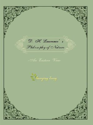 cover image of D.H.Lawrence's Philosophy Of Nature